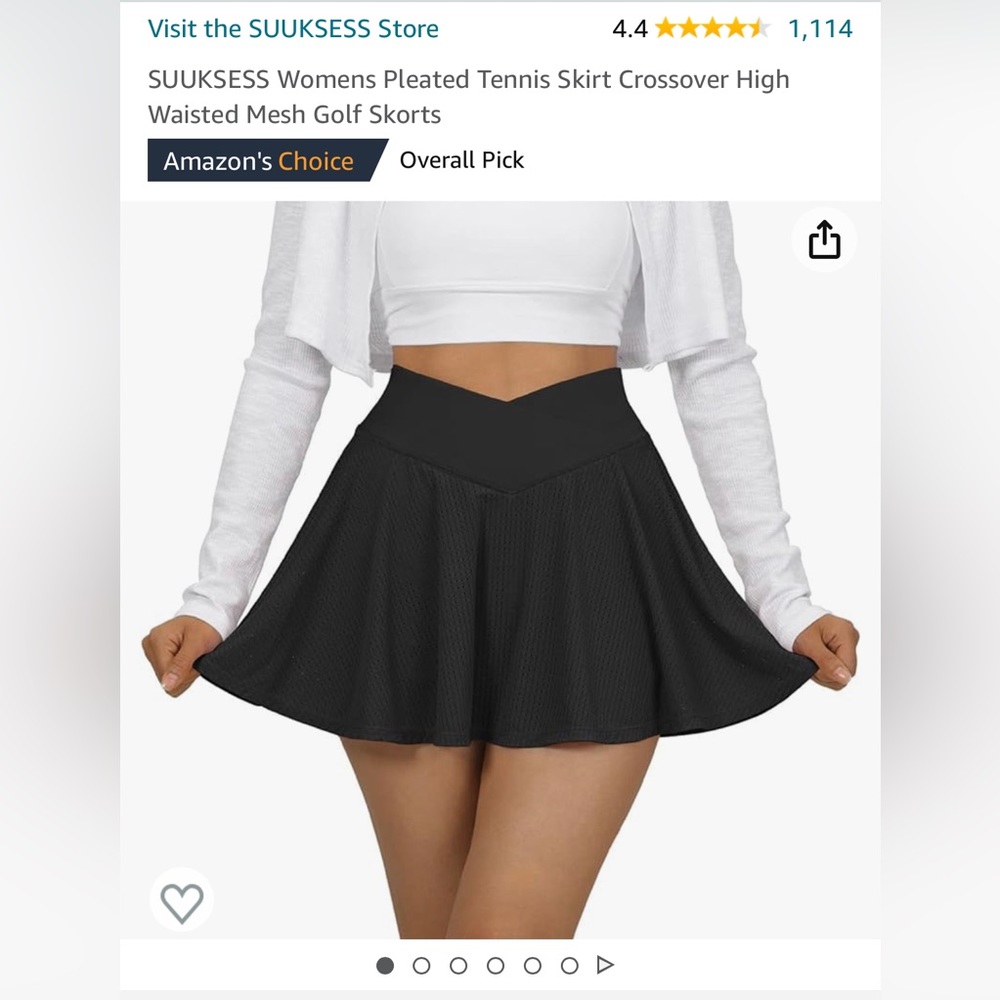 Amazon workout skirt